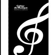 <notranslate>un Cahier De Musique "A4, 12 Portées"</notranslate
