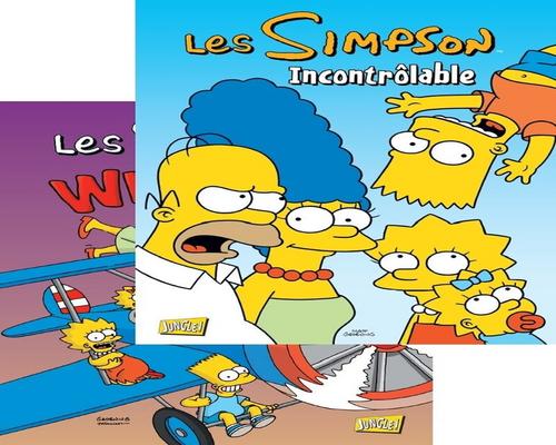 eine Packung Comics Die Simpsons T16 + T19