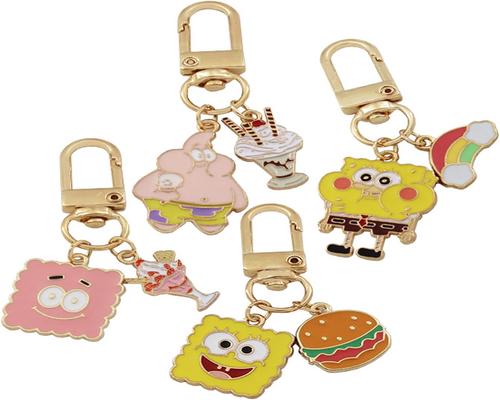 un Ensemble De Porte-Clés Bob L'Éponge