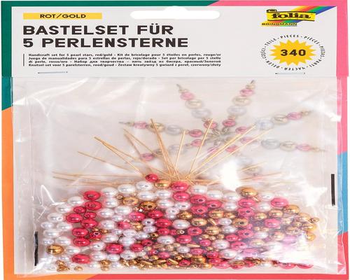 Folia DIY -sarja helmillä koristetuille tähdille