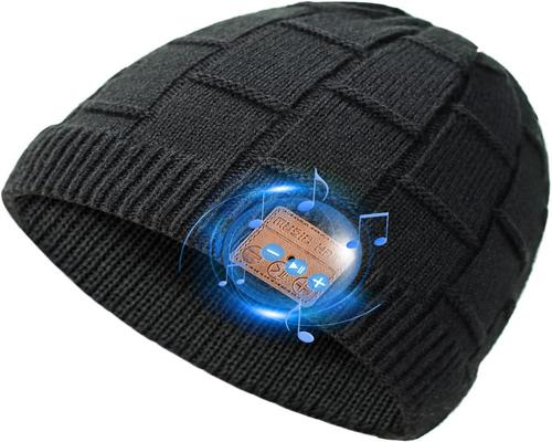 een Bluetooth-muts met stereohoofdtelefoon