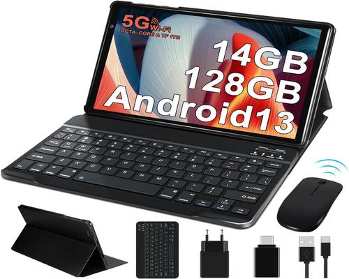 a Facetel Android 13 10 Inch Tablet