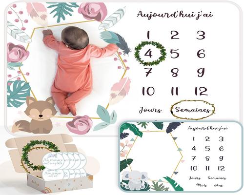 une Couverture Étape Mensuelle Pour Bébé