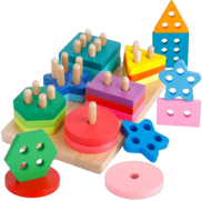 <notranslate>ett Montessori-sorterings- och staplingsspel</notranslate