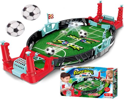 un mini futbolín