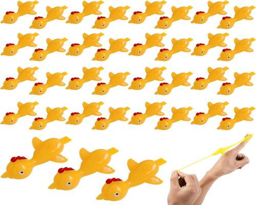 un giocattolo di pollo catapulta