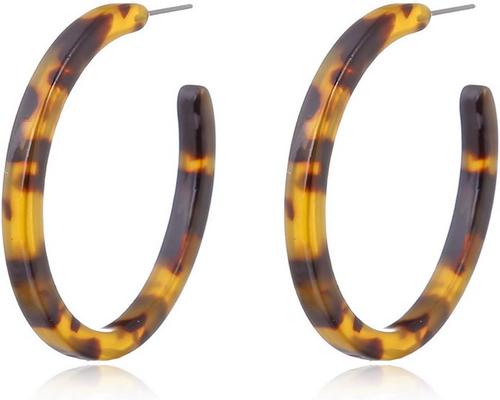 <notranslate>une Paire De Boucles D'Oreilles Gumei En Acrylique Marbré</notranslate