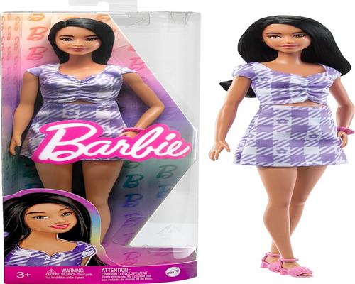 a Fashionistas Barbie with Wavy Black Hair