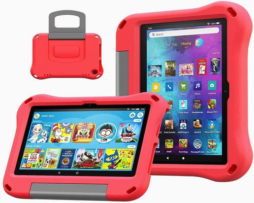 a Set Of Accessory Dj&Rppq Case For Tablet 8Inch(Available With 12Th/10Th Generation, 2022/2020 Release) - Lightweight Shockproof Kids Friendly Cover Case With Handle St