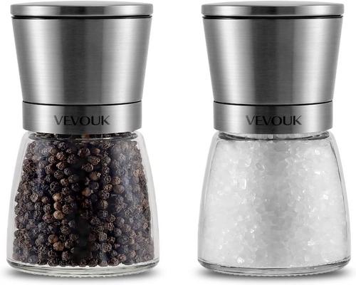 Et sæt keramiske salt- og pebermøller Vevouk