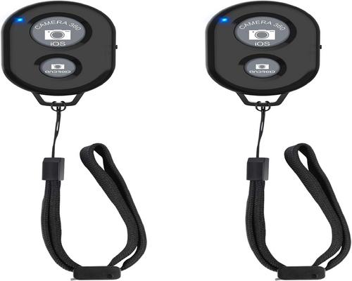 een set van 2 Bluetooth selfie-afstandsbedieningen