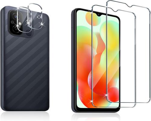 un Lot De Protections En Verre Trempé Pour Xiaomi Redmi 12C