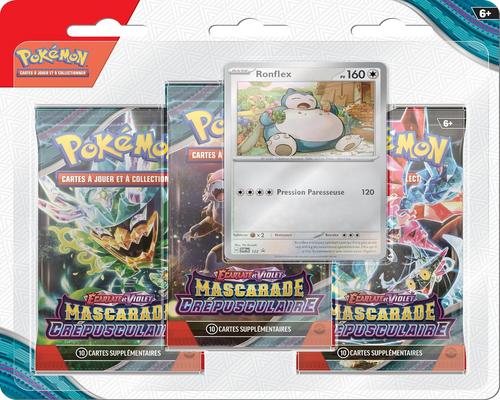 un Blister De 3 Boosters Pokémon Jcc Ronflex