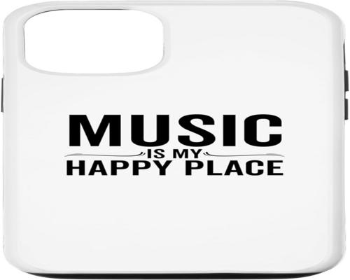 une Coque Pour Iphone 13 Pro "Music Is My Happy Place"