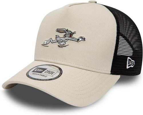a New Era Bugs Bunny Looney Tunes Beige and Black Cap