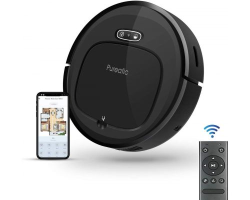 A robot vacuum cleaner connected to Wi-Fi and Alexa