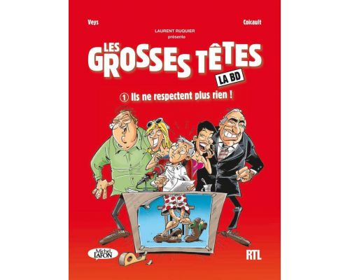 Uma história em quadrinhos Les Grosses Têtes - volume 1