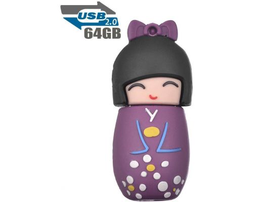 Una chiave USB per bambola giapponese da 64 GB