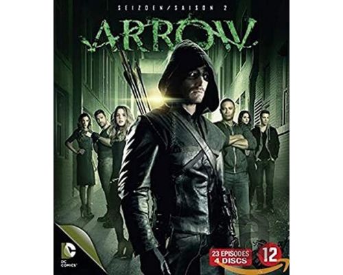 Un cofanetto Blu-Ray della stagione 2 di Arrow
