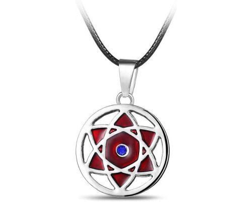 A Naruto Sharingan Pendant Necklace