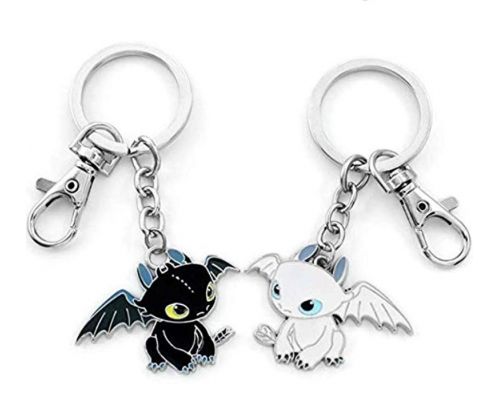 A Toothless Dragon Keychain Couple