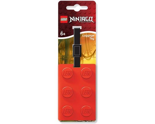 A LEGO Ninjago luggage tag