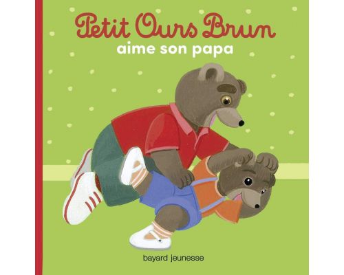 Ein kleines Braunbärenbuch liebt seinen Vater