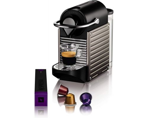 A Nespresso espresso machine - PIXIE TITANE