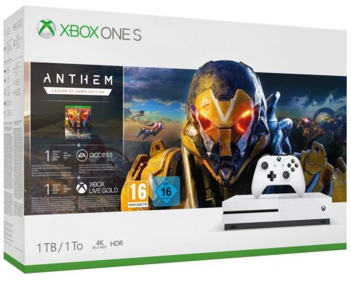 Een Xbox One S 1TB Anthem Pack