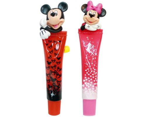 Um par de tubos de caneta esferográfica Mickey Mouse e Minnie