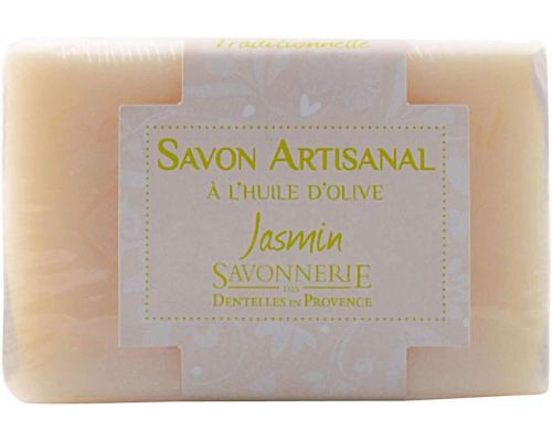 An artisanal natural soap with Jasmine olive oil