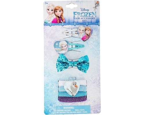 Un conjunto de accesorios para el cabello de Frozen de Disney