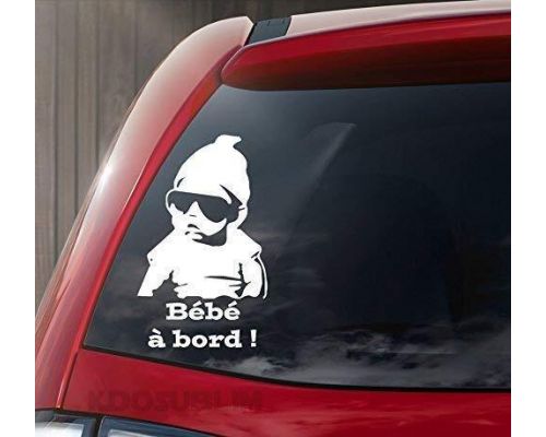 Een baby aan boord swag sticker ++