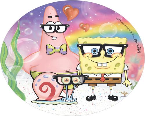 a Dekora SpongeBob SquarePants Wafer Sheet Birthday Cake Topper
