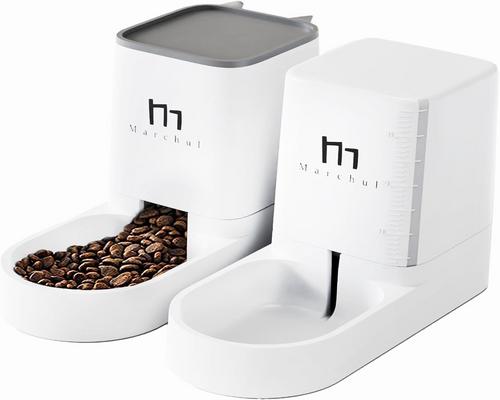 Marchul Automatic Food and Water Dispenser Set for Dogs and Cats