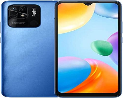a blue smartphone