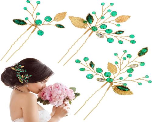 A Trio of Bridal Hair Pins