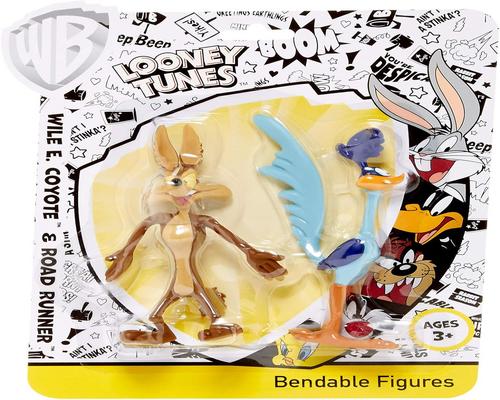 A Set of 2 Soft Figures Coyote and Correcaminos