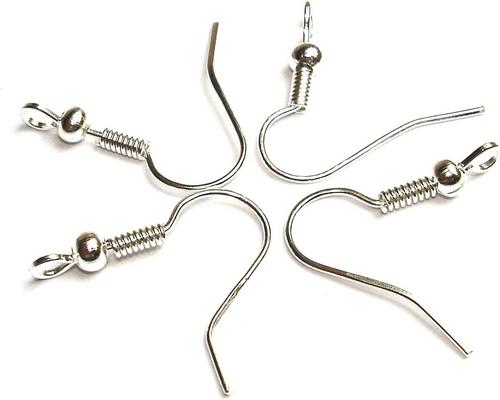 a set of silver earrings