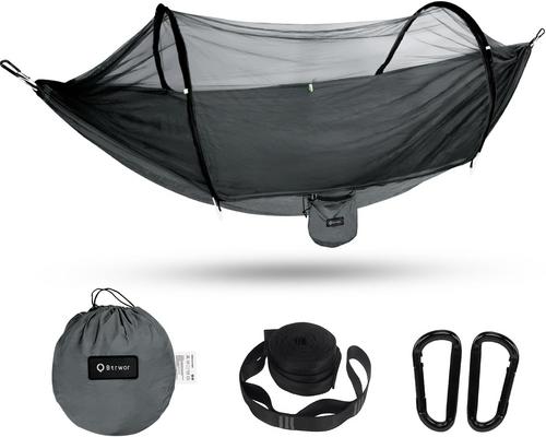 Btrwor Outdoor Hammock With Mosquito Net