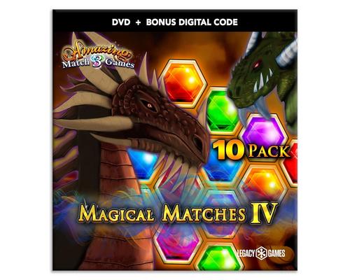 a Set Of Accessory Match-3 Games For Pc: Magical Matches Vol. 4, 10 Game Dvd Pack + Digital Download Codes (Pc)