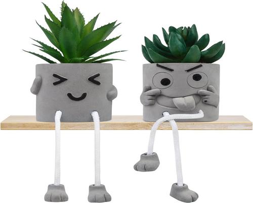A Set of 2 Woltoy Artificial Succulents