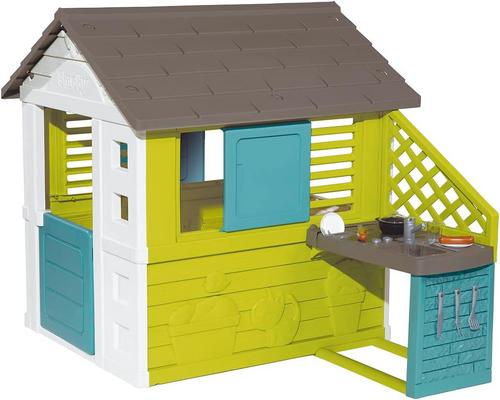 a Smoby Pretty Children's Garden House with Summer Kitchen