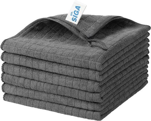a set of 6 Mr.Siga microfiber cleaning cloths