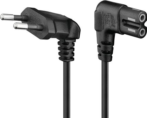 a angled power cable