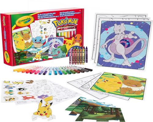 a Crayola 5-in-1 Pokémon Creative Set