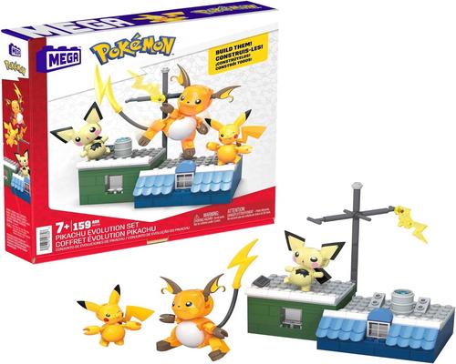 a Mega Pokémon Pikachu Evolution Building Set