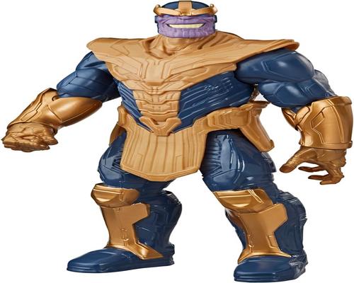 a Marvel Avengers Titan Hero Series Deluxe Thanos Figure