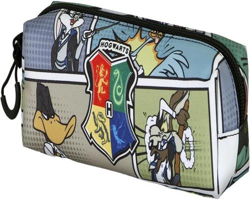 a Looney Tunes Harry Comic-Square Fan 2.0 Pencil Case, Grey