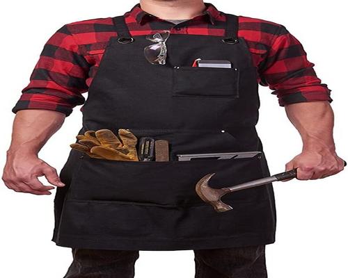 a durable work apron